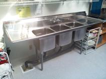 sink with drainboard